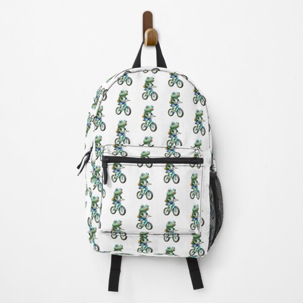 Item preview, Charming Frog Cycling Adventure | Leisurely Amphibian Art designed and sold by TurtleDojo.