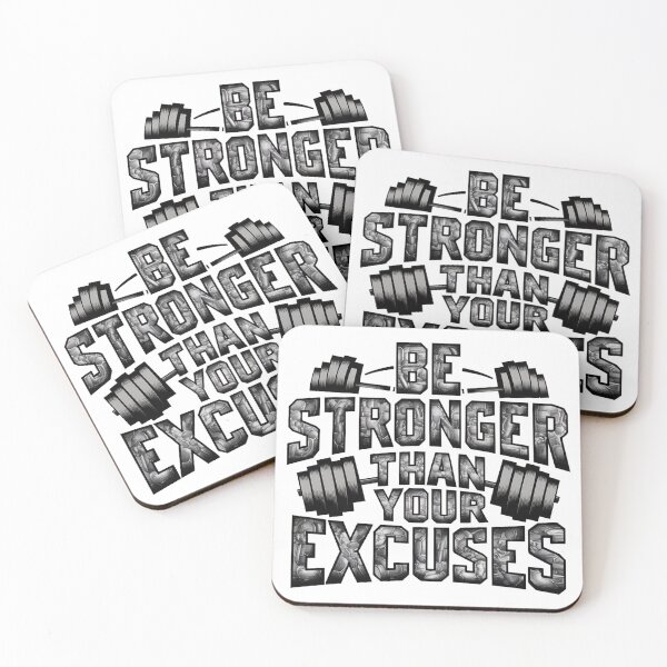 Item preview, Be Stronger Than Your Excuses  designed and sold by Hairball-Pets.