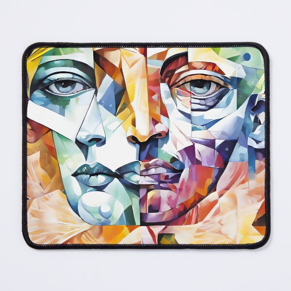 Aperçu de l'œuvre Portrait cubisme A39 créée et vendue par ATartelin.