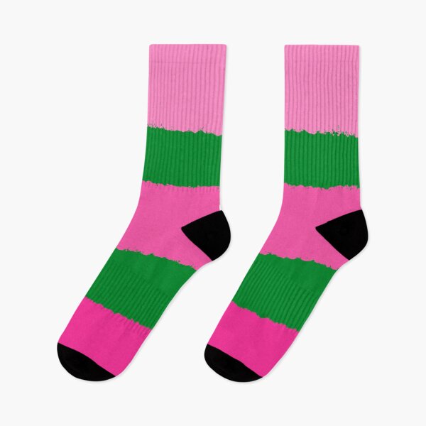 Item preview, Wide Pink and Green Stripes Clashing Colours  designed and sold by OneThreeSix.