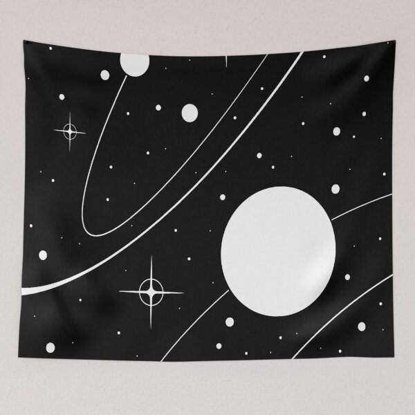Item preview, White Planets In Space designed and sold by Nunaprettyshop.