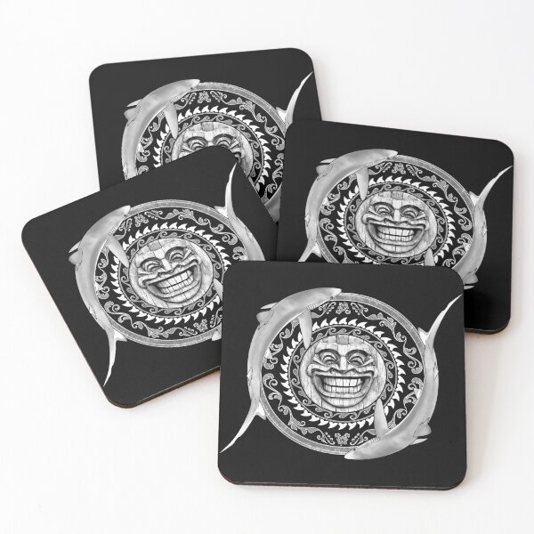 Item preview, Blue Shark Tiki Sun designed and sold by NicGrayGraphic.