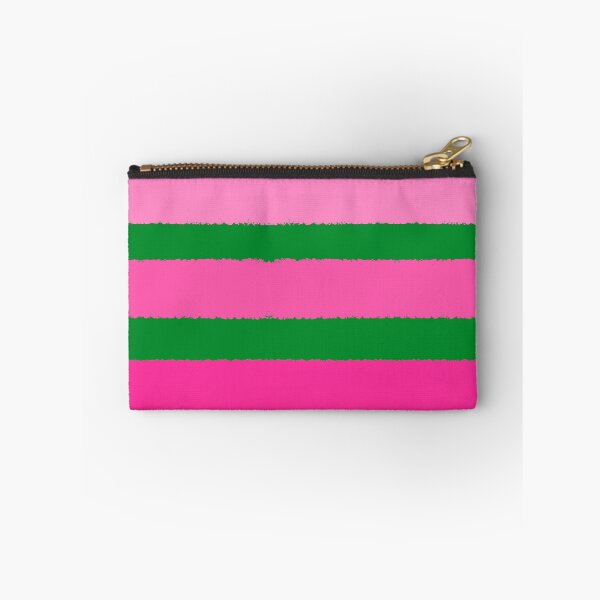 Item preview, Wide Pink and Green Stripes Clashing Colours  designed and sold by OneThreeSix.