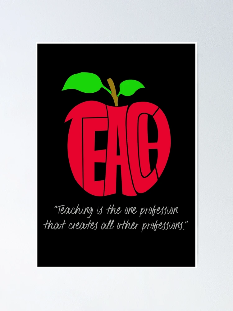 Thumbnail 1 of 3, Poster, Teach designed and sold by RickyBarnard.