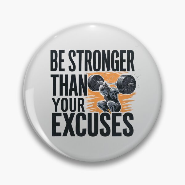Item preview, Be Stronger Than Your Excuses designed and sold by Hairball-Pets.