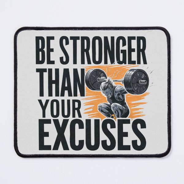 Item preview, Be Stronger Than Your Excuses designed and sold by Hairball-Pets.