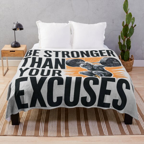 Item preview, Be Stronger Than Your Excuses designed and sold by Hairball-Pets.