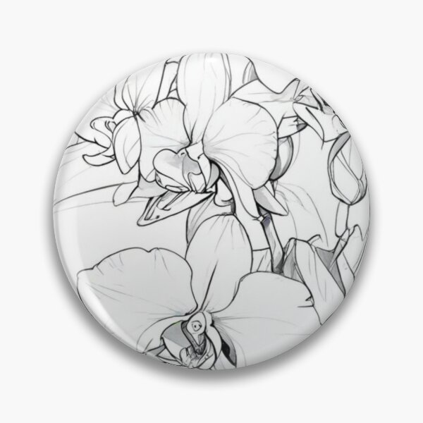 Item preview, Black white orchid designed and sold by Gina-rin.