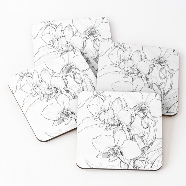 Item preview, Black white orchid designed and sold by Gina-rin.