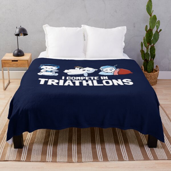 Item preview, I Compete In Triathlons Gaming Pizza Sleep designed and sold by Nerd Shizzle.