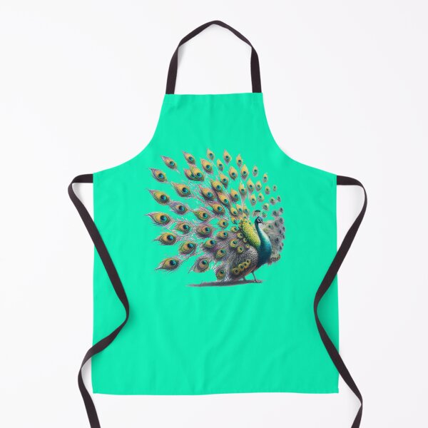 Item preview, Vivid 3D Peacock Sketch: Head & Feathers , designed and sold by PaintMeWorld.
