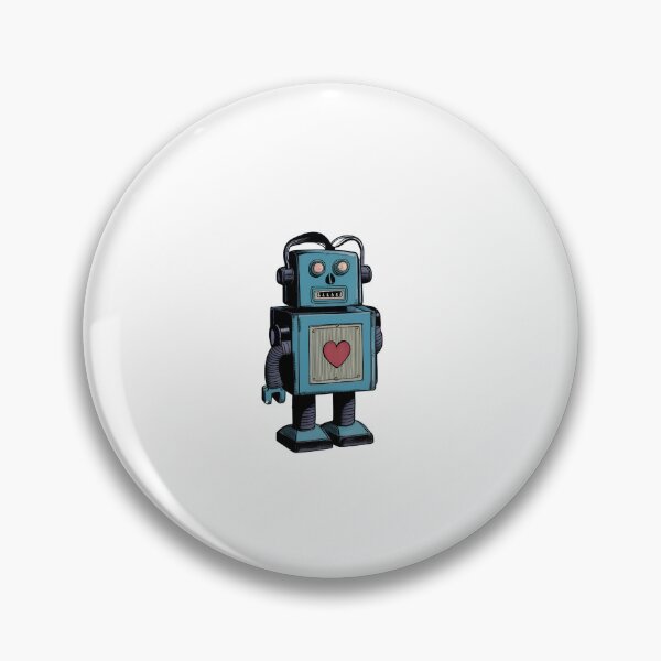 Item preview, Vintage Robot with Heart Head designed and sold by Itsheartshop.