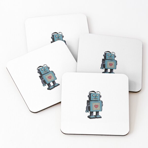 Item preview, Vintage Robot with Heart Head designed and sold by Itsheartshop.