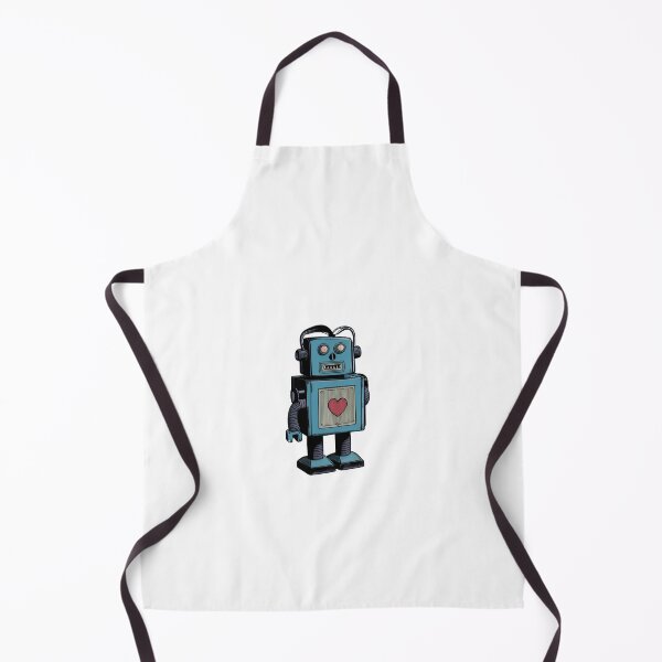Item preview, Vintage Robot with Heart Head designed and sold by Itsheartshop.