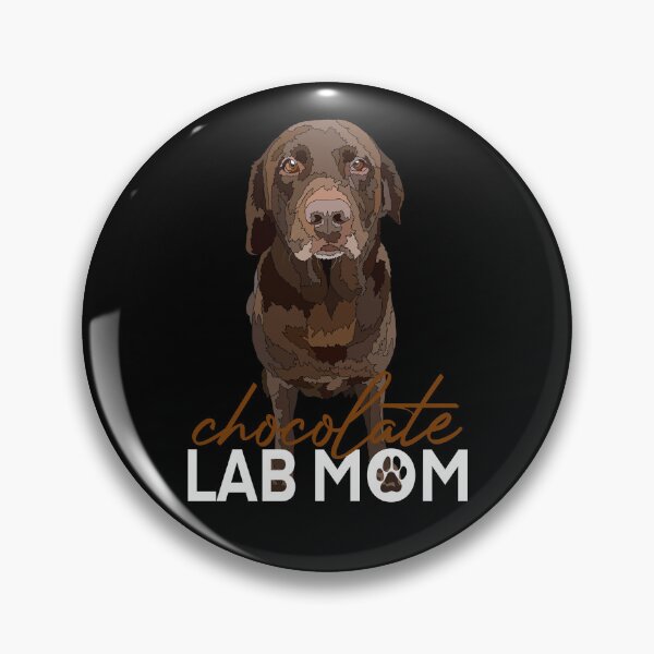 Artikelvorschau, Chocolate Lab Mutter sitzt Retriever entworfen und verkauft von Just-Arts-4U.