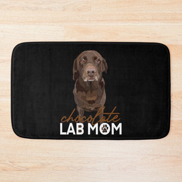 Artikelvorschau, Chocolate Lab Mutter sitzt Retriever entworfen und verkauft von Just-Arts-4U.
