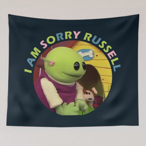 Item preview, I am Sorry Russell Did It Mona's Mishap: Nanalan Blaming Russell for the Broken Cat Statue designed and sold by FEBRICAST.