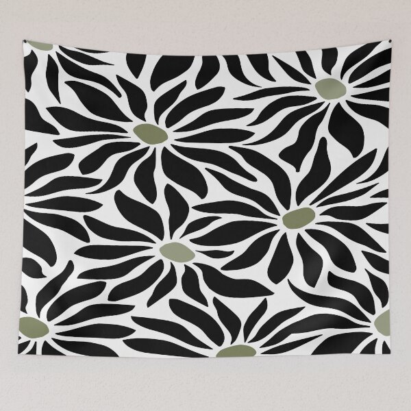 Item preview, Abstract home decorating minimalist flower line art wall poster designed and sold by jayne0524.