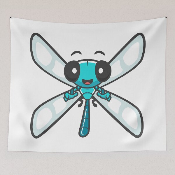 Item preview, Funny Dragonfly Character Illustration designed and sold by Sargatal.