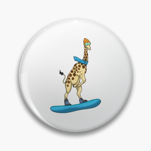 Item preview, Giraffe Snowboard Winter sports designed and sold by Snabdesign84.