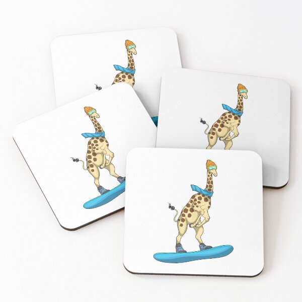 Item preview, Giraffe Snowboard Winter sports designed and sold by Snabdesign84.