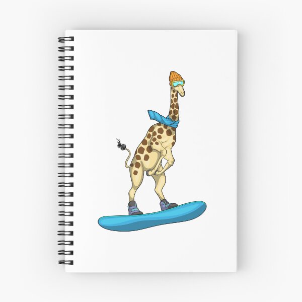 Item preview, Giraffe Snowboard Winter sports designed and sold by Snabdesign84.