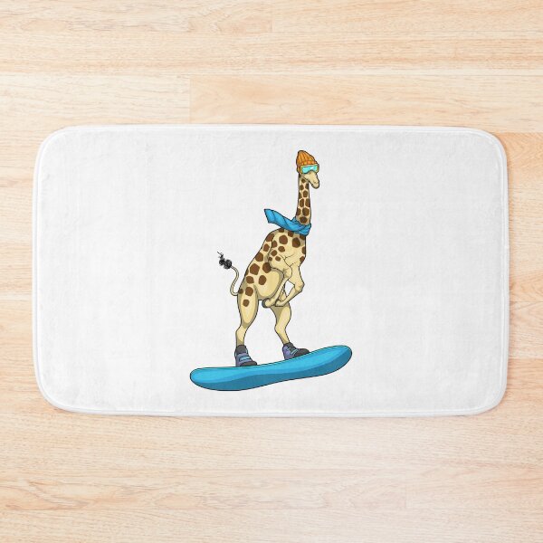 Item preview, Giraffe Snowboard Winter sports designed and sold by Snabdesign84.