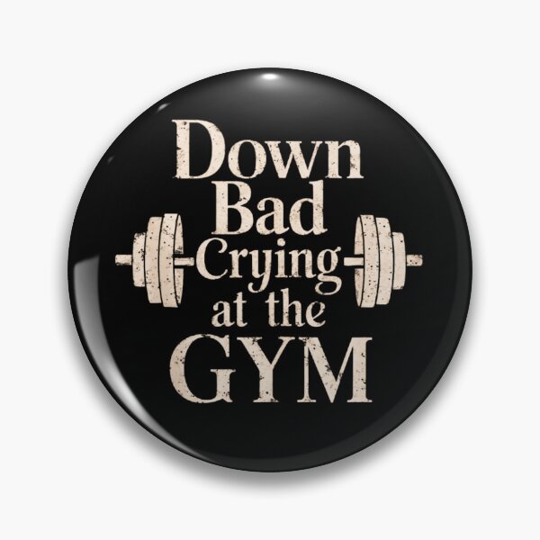 Item preview, Down Bad Crying At The Gym designed and sold by studiopekepeke.