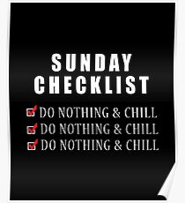 Sunday Checklist Poster