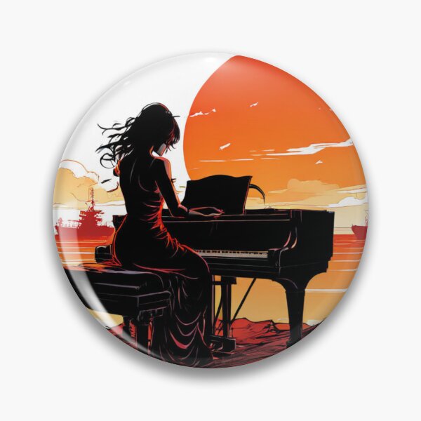 Item preview, Symphony of Sunset: A Woman and Her Music designed and sold by Colorful-Garden.