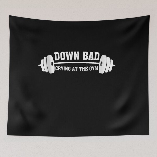 Item preview, Down Bad Crying At The Gym designed and sold by studiopekepeke.