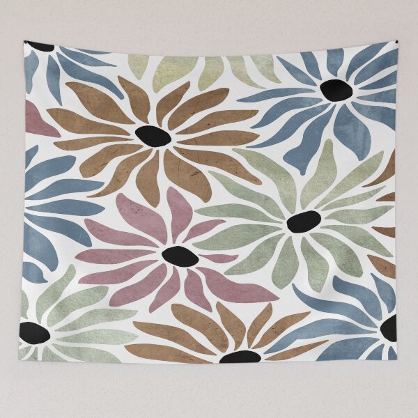 Item preview, Abstract home decorating minimalist flower line art wall poster designed and sold by jayne0524.