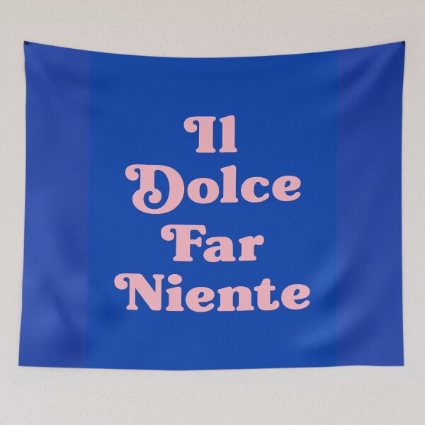 Item preview, dolce far niente - The sweetness of doing nothing (Blue tone) designed and sold by Paigaam.