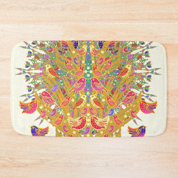 Item preview, Colourful Bird Folk Roosting designed and sold by nocturne-design.