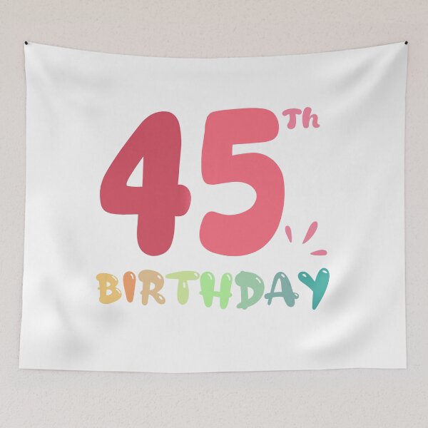 Item preview, Happy 45th Birthday designed and sold by SimpleP.