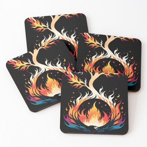 Item preview, Minimalist Fire Tree, Ai Generated Art  designed and sold by ACC .