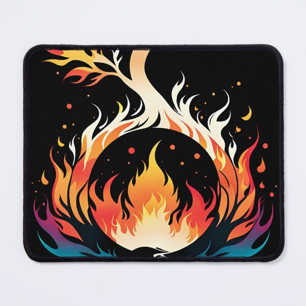 Item preview, Minimalist Fire Tree, Ai Generated Art designed and sold by ACC .