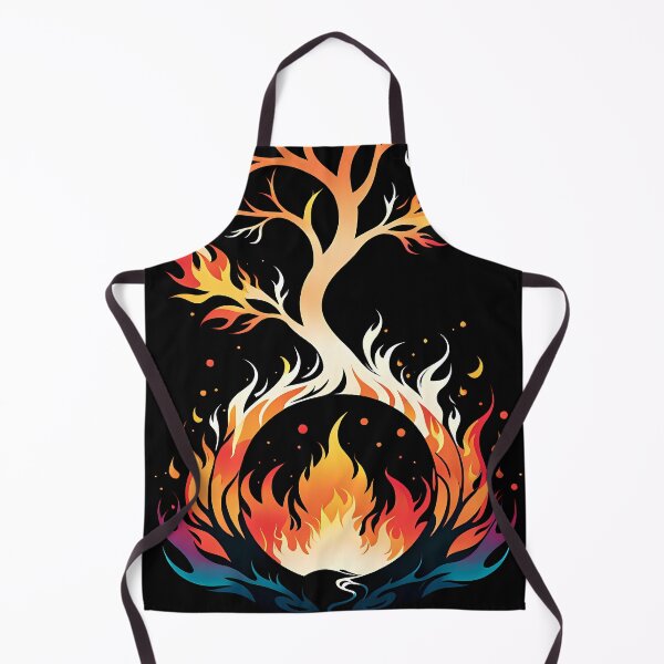 Item preview, Minimalist Fire Tree, Ai Generated Art designed and sold by ACC .
