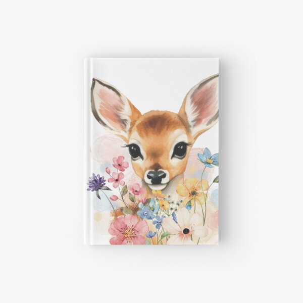 Item preview, Watercolor fawn in a spring meadow designed and sold by A-G-G.