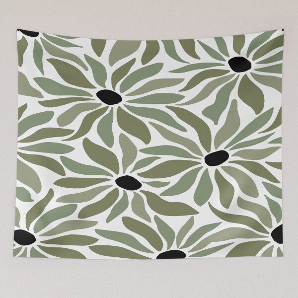 Item preview, Abstract home decorating minimalist flower line art wall poster designed and sold by jayne0524.