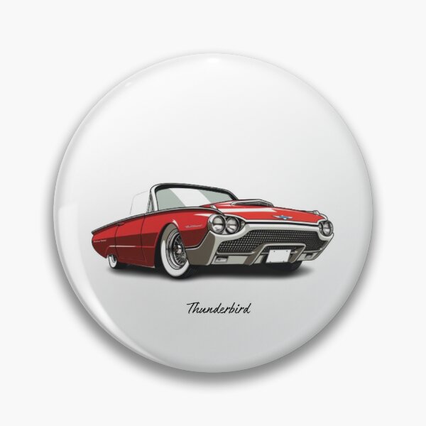 Aperçu de l'œuvre croiseur décapotable Thunderbird rouge de style rétro créée et vendue par M0ntyman1010.