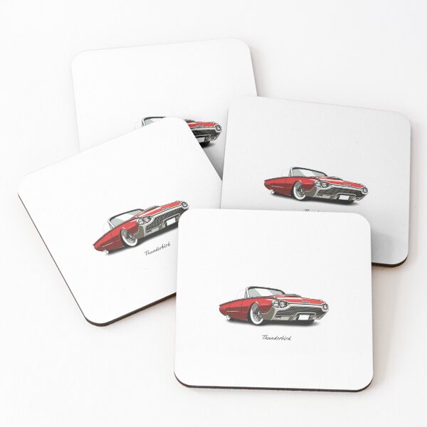 Item preview, retro style red thunderbird convertible cruiser designed and sold by M0ntyman1010.