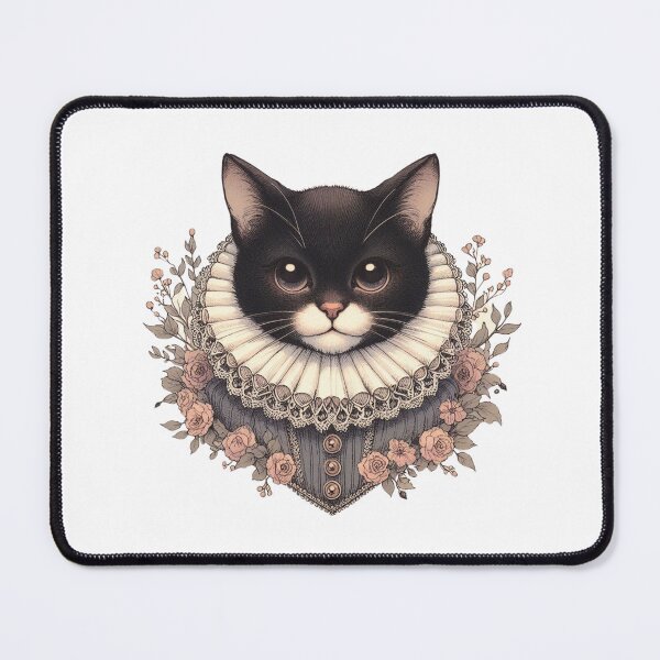 Item preview, Black Cat Wearing A White Ruff Collar designed and sold by JL-TEESHOP.
