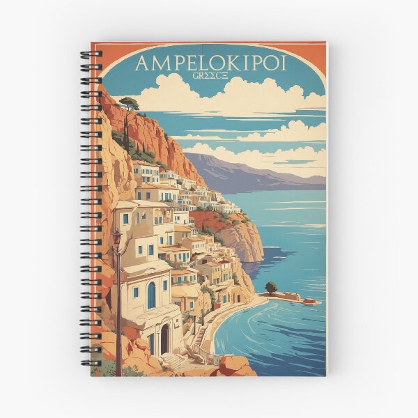Item preview, Ampelokipoi Greece Vintage Travel Tourism  designed and sold by TravelersGems.
