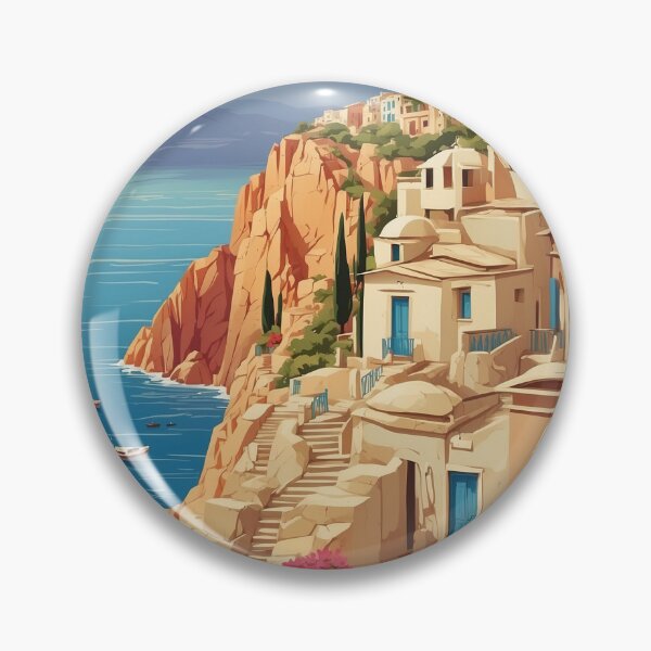 Item preview, Ano Liosia Greece Vintage Travel Tourism  designed and sold by TravelersGems.