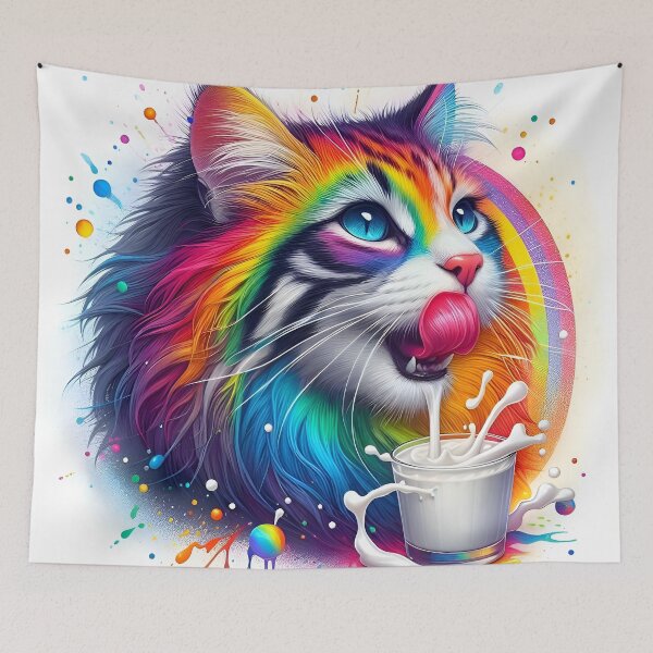Item preview, Cat drinking milk designed and sold by cmphotographs.