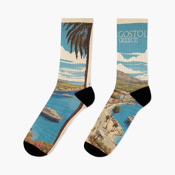 Item preview, Argostoli Greece Vintage Travel Tourism  designed and sold by TravelersGems.