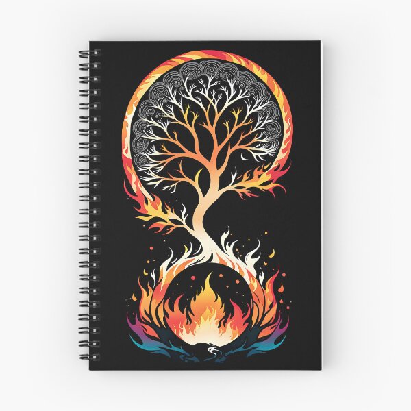 Item preview, Minimalist Fire Tree, Ai Generated Art  designed and sold by ACC .