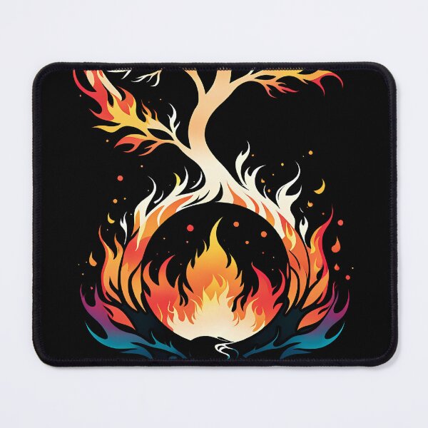 Item preview, Minimalist Fire Tree, Ai Generated Art designed and sold by ACC .