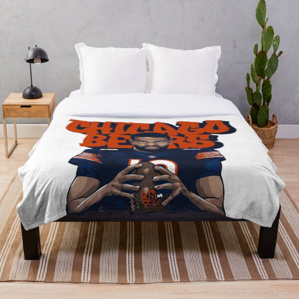 Aperçu de l'œuvre Caleb Williams Chicago Bears Orange Graffiti Texte Art créée et vendue par Bear Creative.